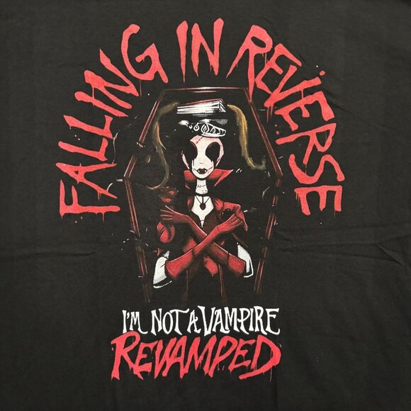 Falling in Reverse Im Not A Vampire Revamped Band Tee XL - Picture 2 of 4